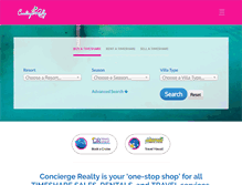 Tablet Screenshot of conciergerealty.com